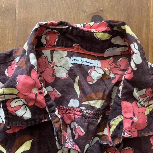 Ben Sherman Floral Dress Size L - Picture 3 of 6
